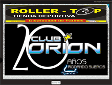 Tablet Screenshot of clubpatinajeorion.com